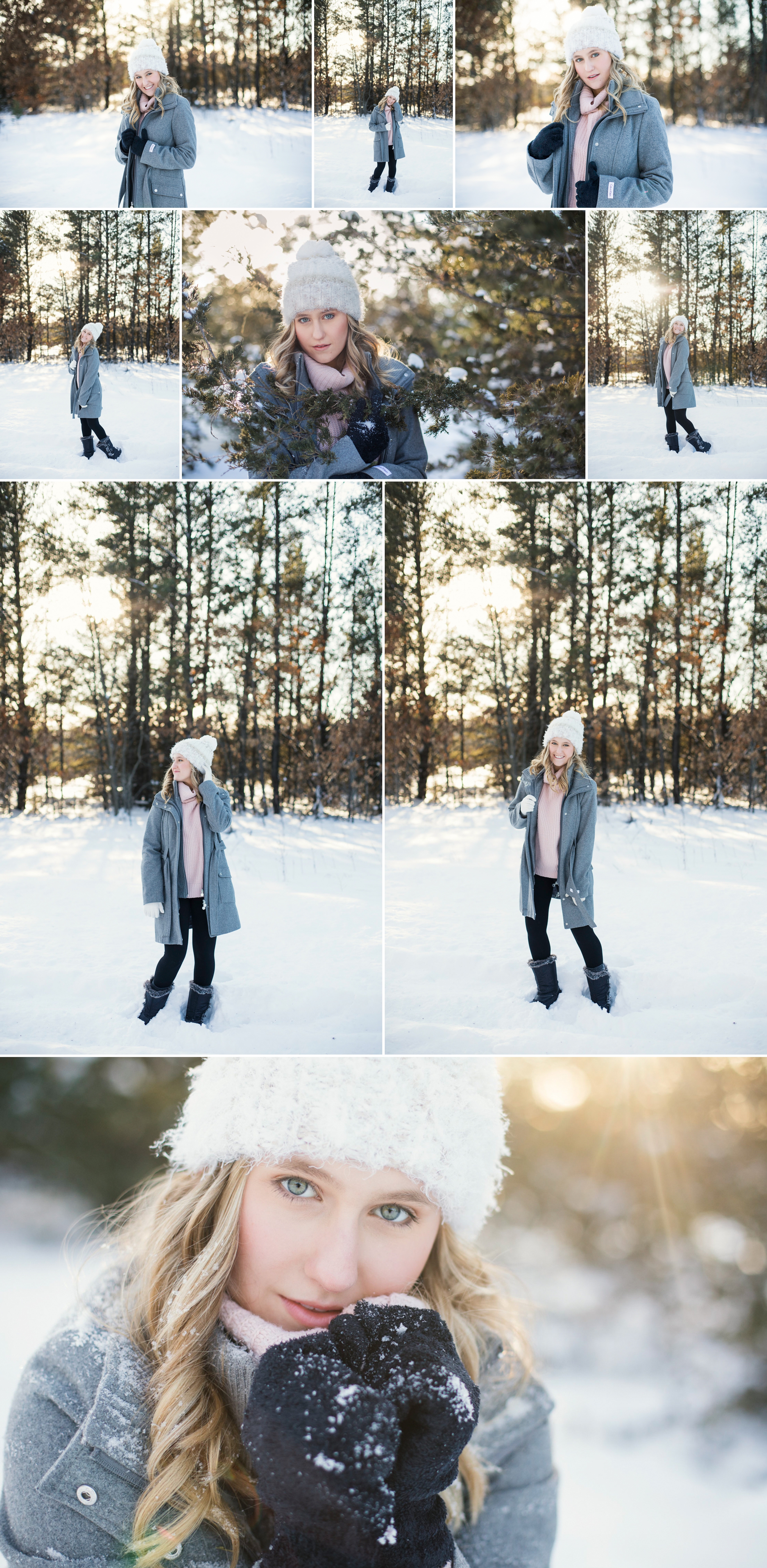 All Season photography winter session by True Moua senior portrait photographer.
